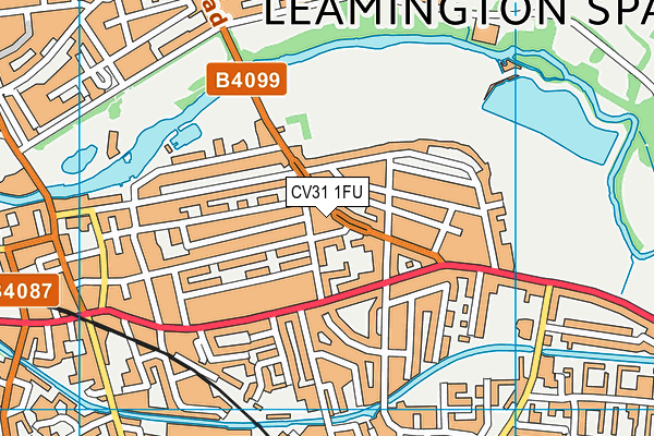 CV31 1FU map - OS VectorMap District (Ordnance Survey)