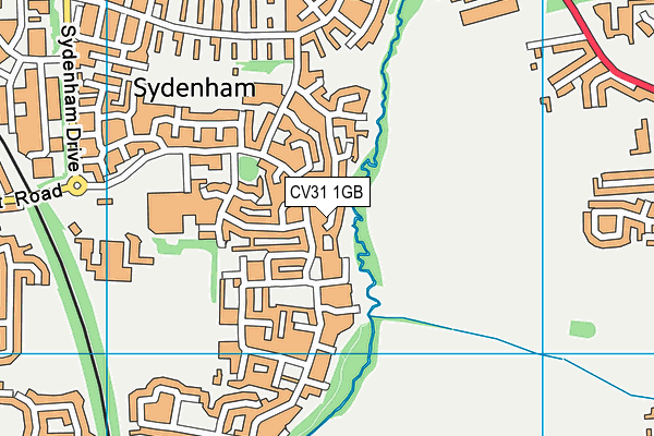 CV31 1GB map - OS VectorMap District (Ordnance Survey)