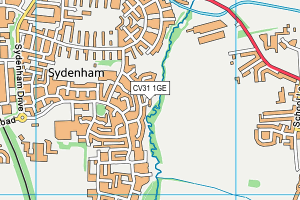 CV31 1GE map - OS VectorMap District (Ordnance Survey)