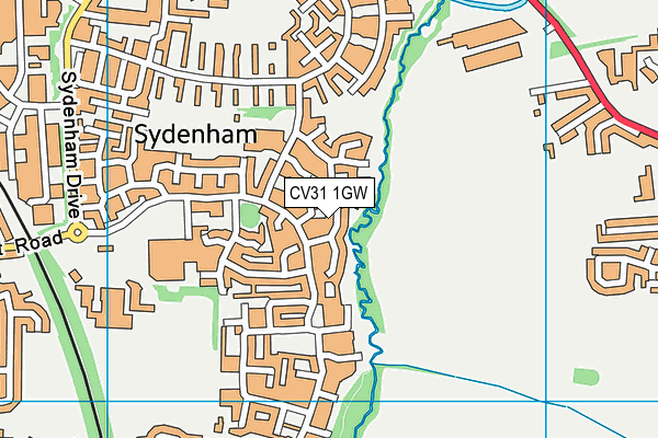 CV31 1GW map - OS VectorMap District (Ordnance Survey)