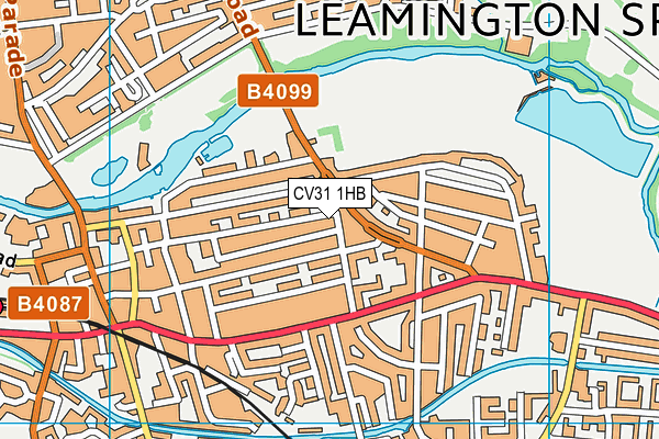 CV31 1HB map - OS VectorMap District (Ordnance Survey)