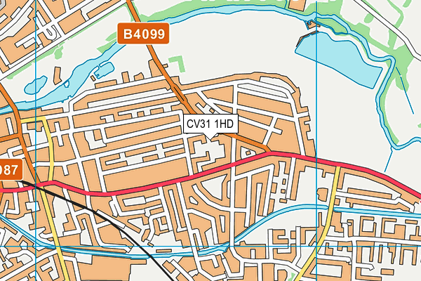 CV31 1HD map - OS VectorMap District (Ordnance Survey)