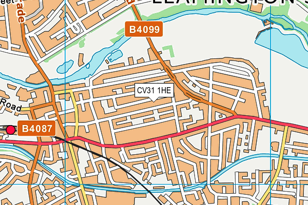 CV31 1HE map - OS VectorMap District (Ordnance Survey)