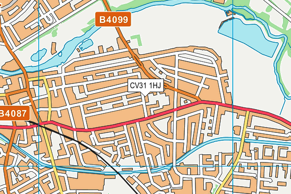 CV31 1HJ map - OS VectorMap District (Ordnance Survey)