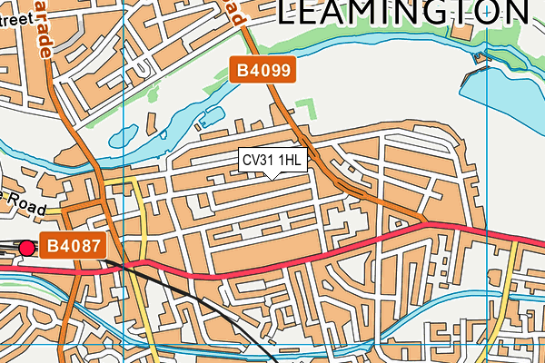 CV31 1HL map - OS VectorMap District (Ordnance Survey)