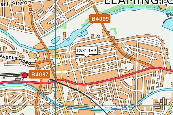 CV31 1HP map - OS VectorMap District (Ordnance Survey)