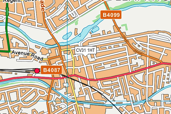 CV31 1HT map - OS VectorMap District (Ordnance Survey)