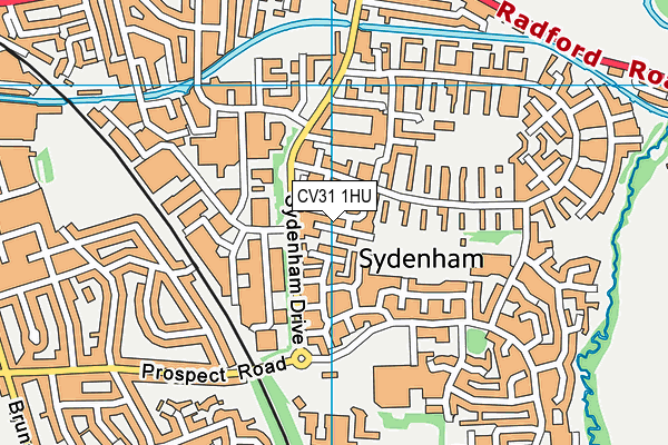 CV31 1HU map - OS VectorMap District (Ordnance Survey)