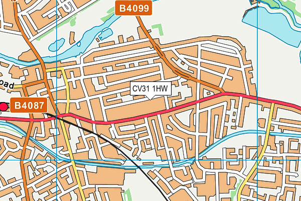 CV31 1HW map - OS VectorMap District (Ordnance Survey)