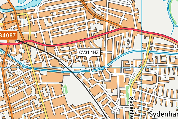 Clapham Terrace Community Primary School and Nursery map (CV31 1HZ) - OS VectorMap District (Ordnance Survey)