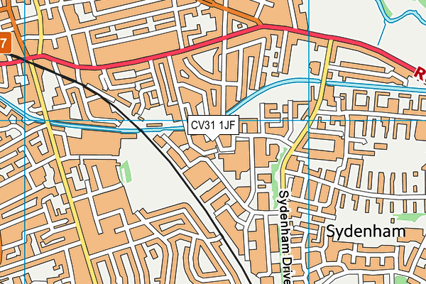 CV31 1JF map - OS VectorMap District (Ordnance Survey)