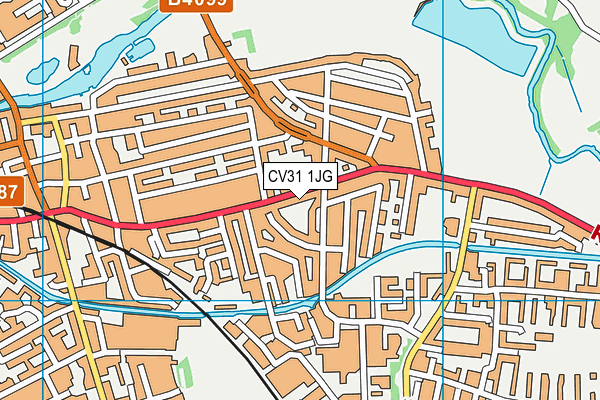 CV31 1JG map - OS VectorMap District (Ordnance Survey)