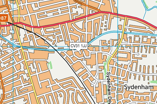 CV31 1JJ map - OS VectorMap District (Ordnance Survey)