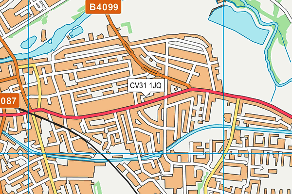 CV31 1JQ map - OS VectorMap District (Ordnance Survey)