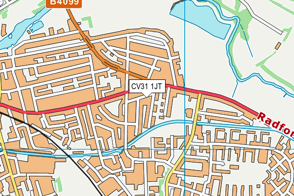 CV31 1JT map - OS VectorMap District (Ordnance Survey)