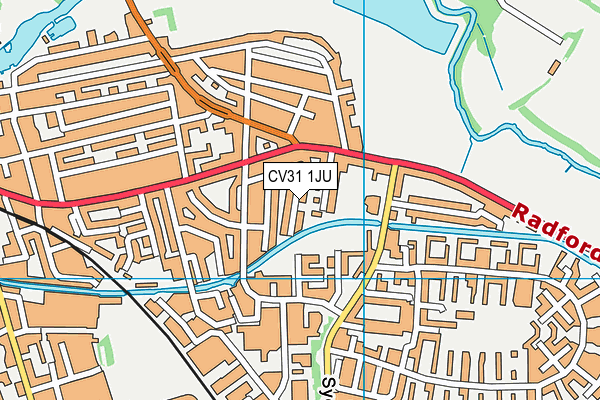 CV31 1JU map - OS VectorMap District (Ordnance Survey)