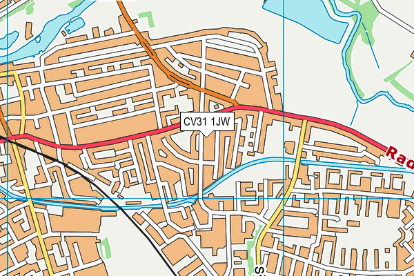 CV31 1JW map - OS VectorMap District (Ordnance Survey)