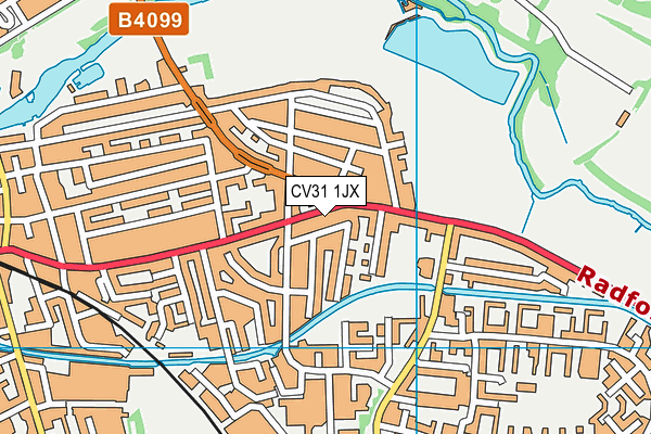 CV31 1JX map - OS VectorMap District (Ordnance Survey)