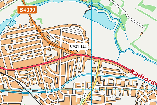 CV31 1JZ map - OS VectorMap District (Ordnance Survey)