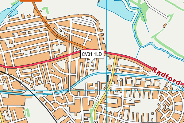 CV31 1LD map - OS VectorMap District (Ordnance Survey)