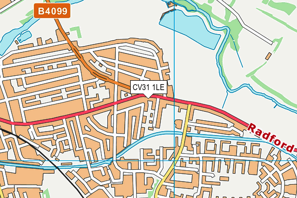 CV31 1LE map - OS VectorMap District (Ordnance Survey)