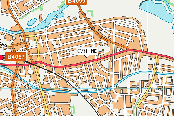 CV31 1NE map - OS VectorMap District (Ordnance Survey)