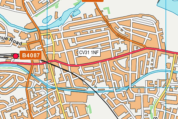 CV31 1NF map - OS VectorMap District (Ordnance Survey)