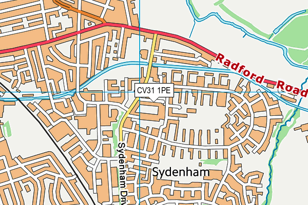 CV31 1PE map - OS VectorMap District (Ordnance Survey)