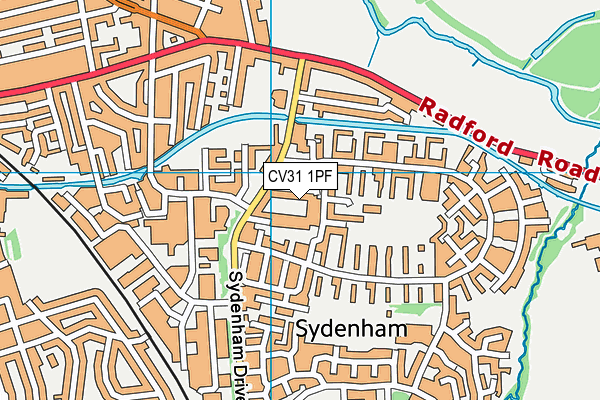 CV31 1PF map - OS VectorMap District (Ordnance Survey)