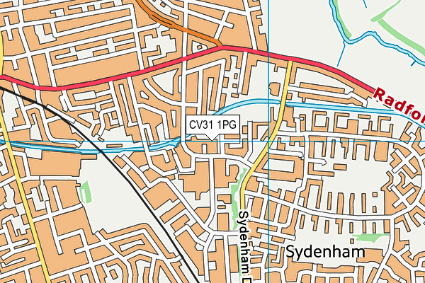 CV31 1PG map - OS VectorMap District (Ordnance Survey)