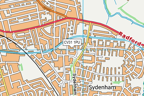 CV31 1PU map - OS VectorMap District (Ordnance Survey)