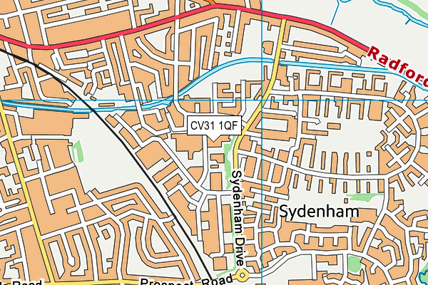 CV31 1QF map - OS VectorMap District (Ordnance Survey)