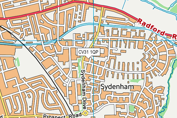 CV31 1QP map - OS VectorMap District (Ordnance Survey)