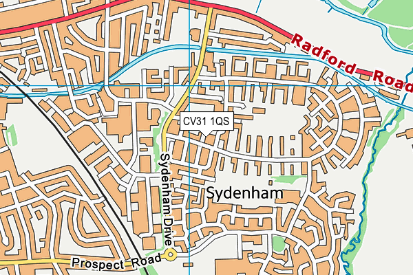 CV31 1QS map - OS VectorMap District (Ordnance Survey)