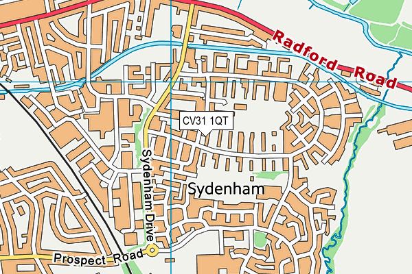 CV31 1QT map - OS VectorMap District (Ordnance Survey)