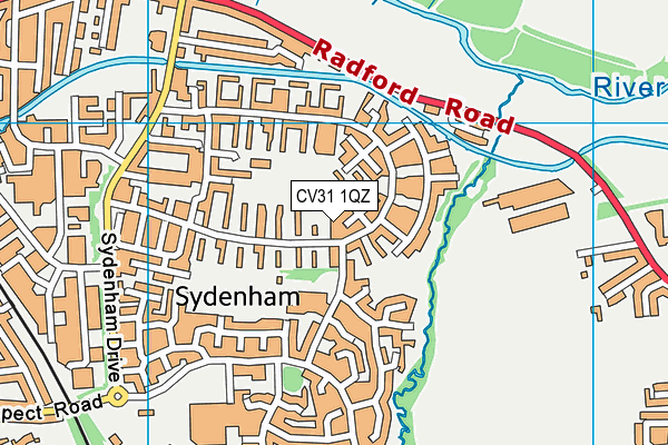 CV31 1QZ map - OS VectorMap District (Ordnance Survey)