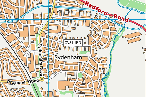 CV31 1RD map - OS VectorMap District (Ordnance Survey)