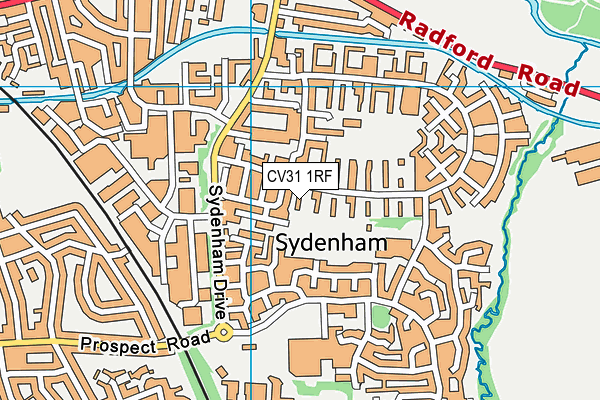 CV31 1RF map - OS VectorMap District (Ordnance Survey)