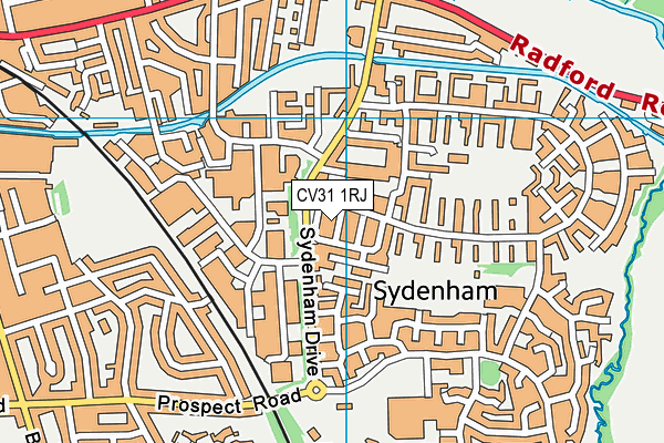 CV31 1RJ map - OS VectorMap District (Ordnance Survey)