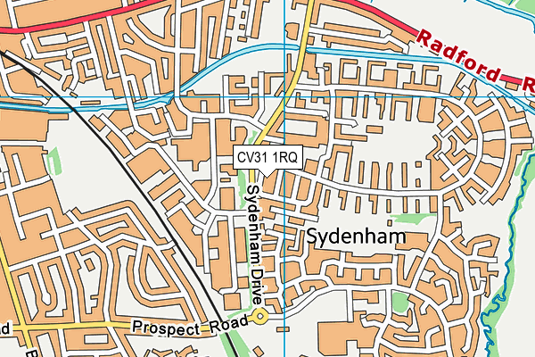 CV31 1RQ map - OS VectorMap District (Ordnance Survey)
