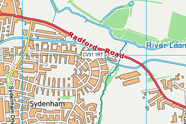 CV31 1RT map - OS VectorMap District (Ordnance Survey)