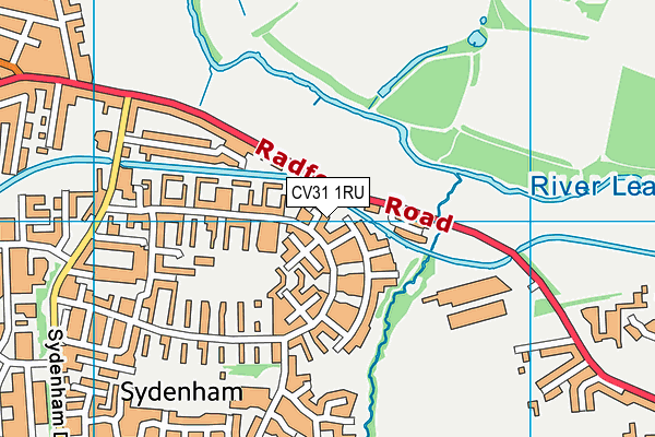 CV31 1RU map - OS VectorMap District (Ordnance Survey)