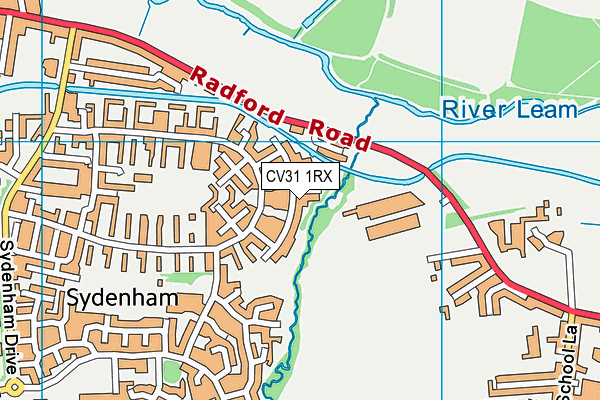 CV31 1RX map - OS VectorMap District (Ordnance Survey)