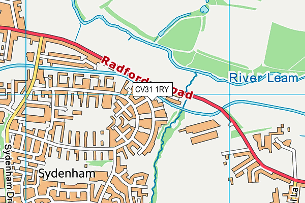 CV31 1RY map - OS VectorMap District (Ordnance Survey)