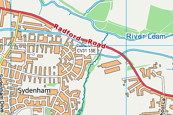 CV31 1SE map - OS VectorMap District (Ordnance Survey)