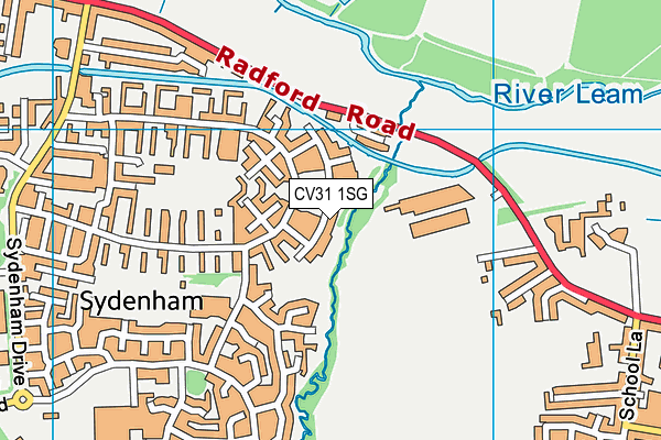 CV31 1SG map - OS VectorMap District (Ordnance Survey)