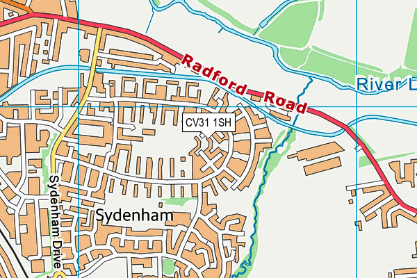 CV31 1SH map - OS VectorMap District (Ordnance Survey)