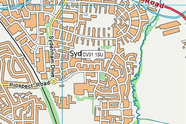 CV31 1SU map - OS VectorMap District (Ordnance Survey)