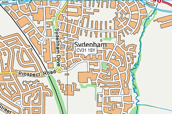 CV31 1SY map - OS VectorMap District (Ordnance Survey)