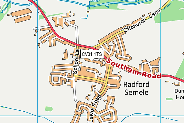 CV31 1TS map - OS VectorMap District (Ordnance Survey)